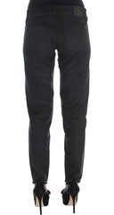 Chic Black Regular Fit Trousers Ermanno Scervino