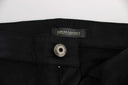Chic Black Regular Fit Trousers Ermanno Scervino