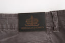 Chic Gray Slim Leg Jeans - Elegance Meets Comfort Ermanno Scervino