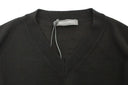 Elegant Black V-Neck Wool Blend Sweater Ermanno Scervino