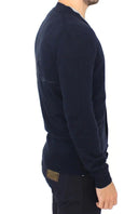 Chic Blue Wool Blend Cardigan Sweater Ermanno Scervino