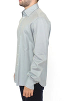 Elegance Unleashed Gray Casual Button-Front Shirt Ermanno Scervino