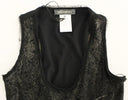 Black Nylon Lace Detail Mini Dress Ermanno Scervino