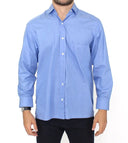 Dapper Blue Cotton Dress Shirt for Men Ermanno Scervino