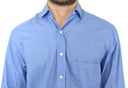 Dapper Blue Cotton Dress Shirt for Men Ermanno Scervino