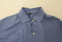 Dapper Blue Cotton Dress Shirt for Men Ermanno Scervino