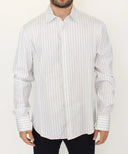 Elegant Striped Cotton Casual Shirt Ermanno Scervino