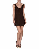 Chic Brown Tunic Cotton Dress Top Ermanno Scervino