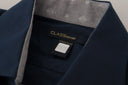 Navy Elegance Cotton Dress Shirt - Allure Absolue