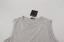 Chic Gray Sleeveless Crewneck Tee - Allure Absolue