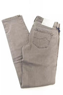 Gray Cotton Women Jeans - Allure Absolue