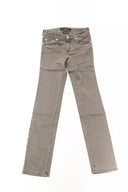 Gray Cotton Women Jeans - Allure Absolue