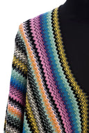 Multicolor Wool Women Poncho - Allure Absolue