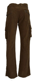 Chic Brown Corduroy Cargo Pants - Allure Absolue