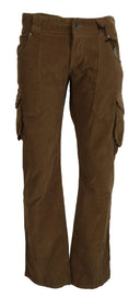 Chic Brown Corduroy Cargo Pants - Allure Absolue