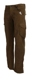 Chic Brown Corduroy Cargo Pants - Allure Absolue