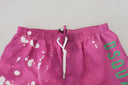 Pink Tie Dye Swim Shorts Boxer - Allure Absolue