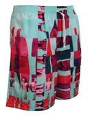 Multicolor Printed Swim Shorts Boxer - Allure Absolue