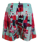 Multicolor Printed Swim Shorts Boxer - Allure Absolue
