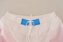 Chic White & Pink Print Swim Shorts - Allure Absolue