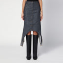 Courreges Courrèges Dark grey denim skirt