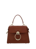 Elegant Sepia Brown Calfskin Shoulder Handbag Chloé