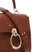 Elegant Sepia Brown Calfskin Shoulder Handbag Chloé