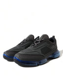 Elegant Men's Black Mesh Sneakers Prada