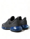 Elegant Men's Black Mesh Sneakers Prada