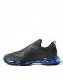 Elegant Men's Black Mesh Sneakers Prada