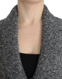 Elegant Gray Wool Blend Cardigan Cavalli