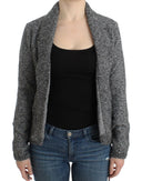 Elegant Gray Wool Blend Cardigan Cavalli