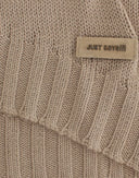 Elegant Beige Knitted Crew Neck Sweater Cavalli