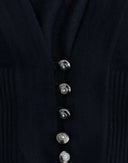 Elegant Cropped Virgin Wool Cardigan Cavalli