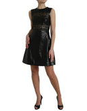 Elegant Black A-Line Mini Dress - Allure Absolue