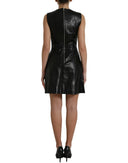Elegant Black A-Line Mini Dress - Allure Absolue