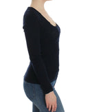 Chic Blue Wool Blend Sweater Ermanno Scervino