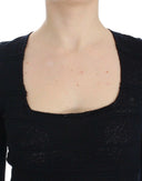 Chic Blue Wool Blend Sweater Ermanno Scervino