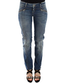 Chic Slim-Fit Blue Denim Jeans Ermanno Scervino