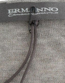 Elegant Gray Wool Blend Deep V-neck Sweater Ermanno Scervino