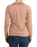 Chic Striped Wool Blend Orange Sweater Ermanno Scervino