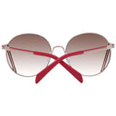 Gafas de sol para mujer color oro rosa