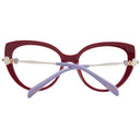Montura de gafas roja para mujer