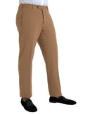 Beige Cashmere Men Straight Fit Dress Pants - Allure Absolue