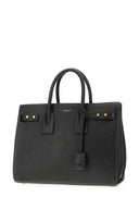 Black Calf Leather Sac De Jour Handbag Saint Laurent