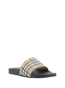 Brown Rubber Slides Sandals Burberry