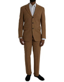 Brown Cashmere 2 Piece Single Breasted Suit - Allure Absolue