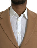 Brown Cashmere 2 Piece Single Breasted Suit - Allure Absolue