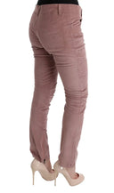 Chic Pink Capri Cropped Trousers - Allure Absolue