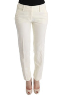 Chic White Regular Fit Pants - Allure Absolue